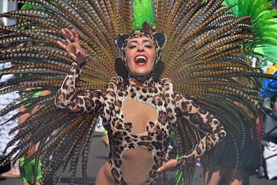 Notting Hill Carnival Day Monday-stock-foto