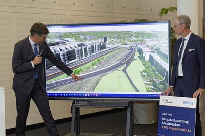 Zuschlag f?r Neubau Ringbahnbr?cke erteilt-stock-foto