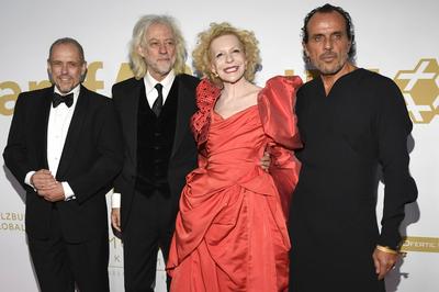 Gery Keszler, Bob Geldof, Sunnyi Melles, Andreas Kronthaler-stock-foto