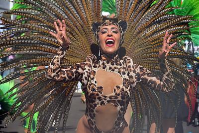Notting Hill Carnival Day Monday-stock-foto