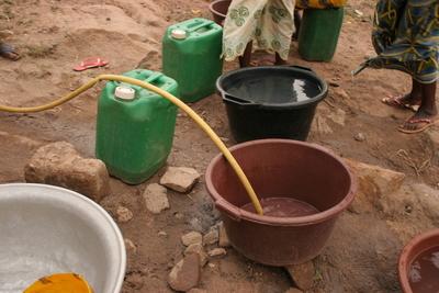 The World Water Day established by the United Nations to raise awareness to the water problems in the world. In Bamako,-stock-foto