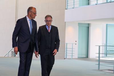 Pressekonferenz Premierminister von Belgien gemeinsam mit dem Bundeskanzler.-stock-foto