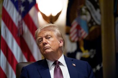 President Trump Chairs a Cabinet Meeting at the White House-stock-foto