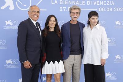 Alberto Barbera, Erige Sehiri, Silvio Soldini, Charlotte Wells-stock-foto