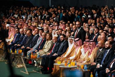 Opening ceremony of the 62nd Damascus International Fair with President Ahmed al-Sharaa-stock-foto