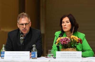 Ernte-PK des Thueringer Bauernverbands-stock-foto