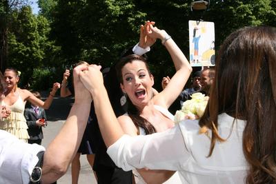Hochzeit von Bushido (33 / Anis Mohamed Youssef Ferchichi) und seine schwangere Freundin Anna-Maria Lagerblom (30) im St-stock-foto