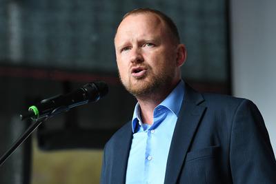 Kommunalwahlkampf BSW in NRW-stock-foto