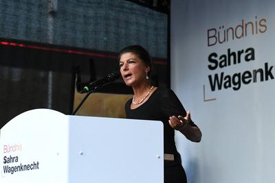 Kommunalwahlkampf BSW in NRW-stock-foto