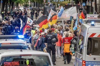 GfD Gemeinsam f?r Deutschland, rechte Sammelbewegung, Kundgebung und Demozug Thema Frieden statt Krieg, M?nchen, 30. August 2025-stock-foto