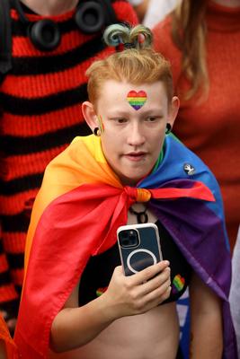 CHRISTOPHER STREET DAY 2025 - Suhl - Am Samstag, dem 30. August 2025 fand der erste CSD in der th?ringischen Kleinstadt-stock-foto
