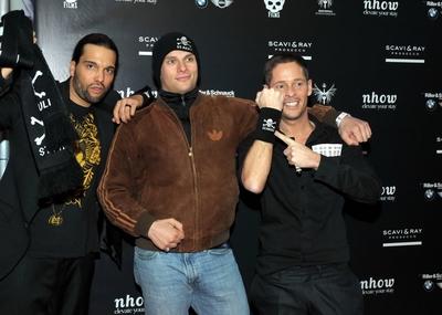 93/ Film: Benjamin Eicher, Tarek Ehlail, Timo Joh Mayer, Sex, Dogz And Rock n Roll , FAITH , premierenevent auf dem Rote-stock-foto