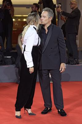 Francesca Barra, Claudio Santamaria-stock-foto