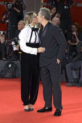 Francesca Barra, Claudio Santamaria-stock-foto