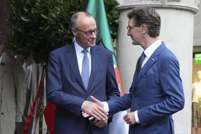 Antrittsbesuch von Bundeskanzler Merz in Nordrhein-Westfalen-stock-foto