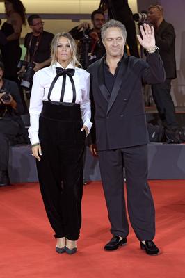 Francesca Barra, Claudio Santamaria-stock-foto