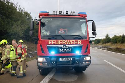 A72, Hartmannsdorf, Unfall, Wetter, Starkregen-stock-foto