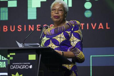 Graca Machel speaks at the Global Agribusiness Forum (GAF) Sao Paulo (SP), 06/28/2024 - FORUM/SP/AGRIBUSINESS /ECONOMY --stock-foto