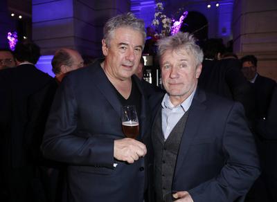 Markus Imboden J?rg Sch?ttauf / ARD BLUE HOUR 2018 am 16. Februar 2018 im Rahmen der 68. Berlinale, Internationale Filmf-stock-foto