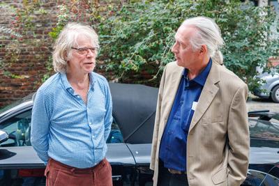 In der Black Box zu Gast: Helge Schneider-stock-foto