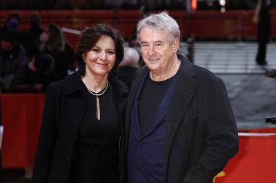Martina Gedeck und Markus Imboden bei der Festivaler?ffnung mit der Premiere des Kinofilms Peter von Kant auf der Berli-stock-foto