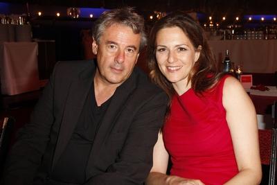 Martina Gedeck mit LGF Markus Imboden bei der Medianight 2011 im Rahmen Boulevard der Stars 2011 im Tipi Zelt am Kanzler-stock-foto