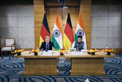 Johann Wadephul reist nach Indien-stock-foto
