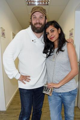 Christian Ulmen mit Ehefrau Collien Ulmen Fernandes Er?ffnung der Bamschool Tanzschule von Julien Ba-stock-foto
