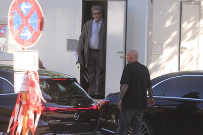 Dreharbeiten mit Haope Kerkeling "Horst Schl?mmer sucht das Gl?ck" in Hamburg-stock-foto