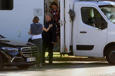 Dreharbeiten mit Haope Kerkeling "Horst Schl?mmer sucht das Gl?ck" in Hamburg-stock-foto