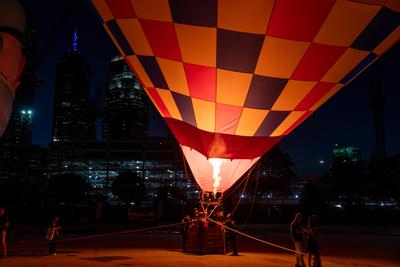 Hong Kong Hot Air Balloon Festival-stock-foto