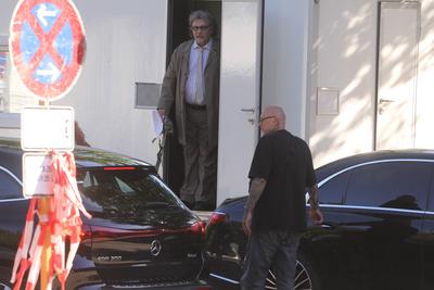 Dreharbeiten mit Haope Kerkeling "Horst Schl?mmer sucht das Gl?ck" in Hamburg-stock-foto