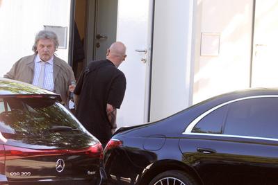 Dreharbeiten mit Haope Kerkeling "Horst Schl?mmer sucht das Gl?ck" in Hamburg-stock-foto