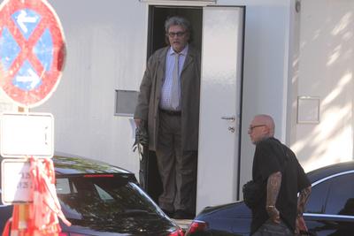 Dreharbeiten mit Haope Kerkeling "Horst Schl?mmer sucht das Gl?ck" in Hamburg-stock-foto