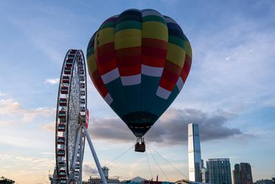 Hong Kong Hot Air Balloon Festival-stock-foto