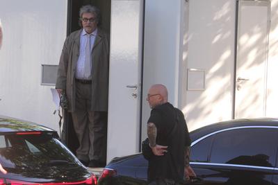 Dreharbeiten mit Haope Kerkeling "Horst Schl?mmer sucht das Gl?ck" in Hamburg-stock-foto