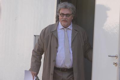 Dreharbeiten mit Haope Kerkeling "Horst Schl?mmer sucht das Gl?ck" in Hamburg-stock-foto