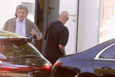 Dreharbeiten mit Haope Kerkeling "Horst Schl?mmer sucht das Gl?ck" in Hamburg-stock-foto