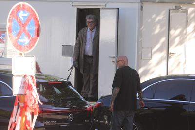 Dreharbeiten mit Haope Kerkeling "Horst Schl?mmer sucht das Gl?ck" in Hamburg-stock-foto