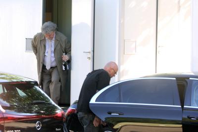 Dreharbeiten mit Haope Kerkeling "Horst Schl?mmer sucht das Gl?ck" in Hamburg-stock-foto