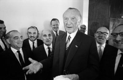Konrad Adenauer in Israel-stock-foto