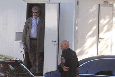 Dreharbeiten mit Haope Kerkeling "Horst Schl?mmer sucht das Gl?ck" in Hamburg-stock-foto