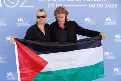 News - "Piero Pelu. Rumore Dentro" (Noise Inside. Don't Call Me a Rock Star) Photocall - The 82nd Venice International Film Festival-stock-foto