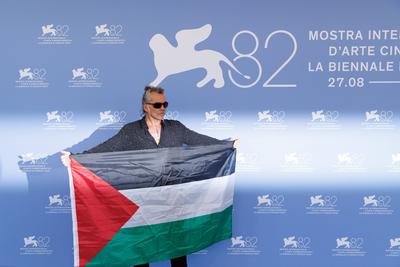 News - "Piero Pelu. Rumore Dentro" (Noise Inside. Don't Call Me a Rock Star) Photocall - The 82nd Venice International Film Festival-stock-foto