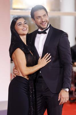 Teresa Langella, Andrea Dal Corso-stock-foto