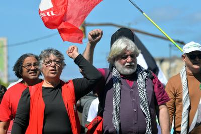31st Cry of the Excluded in Porto Alegre, Rio Grande do Sul-stock-foto