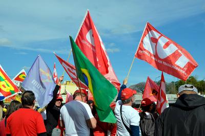 31st Cry of the Excluded in Porto Alegre, Rio Grande do Sul-stock-foto