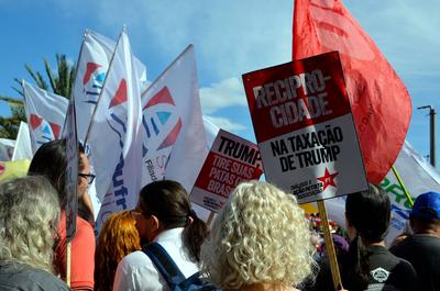 31st Cry of the Excluded in Porto Alegre, Rio Grande do Sul-stock-foto
