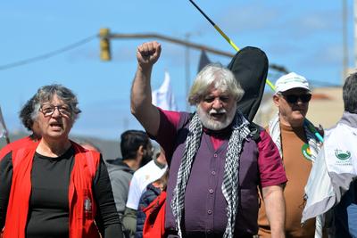 31st Cry of the Excluded in Porto Alegre, Rio Grande do Sul-stock-foto
