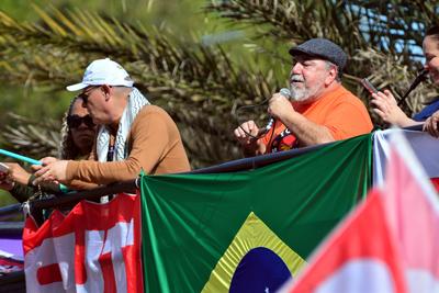 31st Cry of the Excluded in Porto Alegre, Rio Grande do Sul-stock-foto
